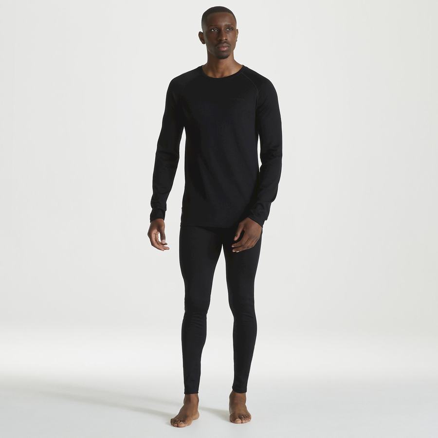 Craghoppers Merino Baselayer Men's Trousers Black | LLZ2611DP