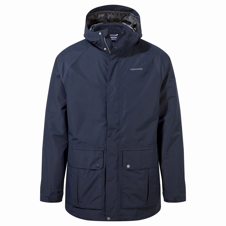 Craghoppers Milford 3 In 1 Men's Jackets Blue Navy | QXC5613SA