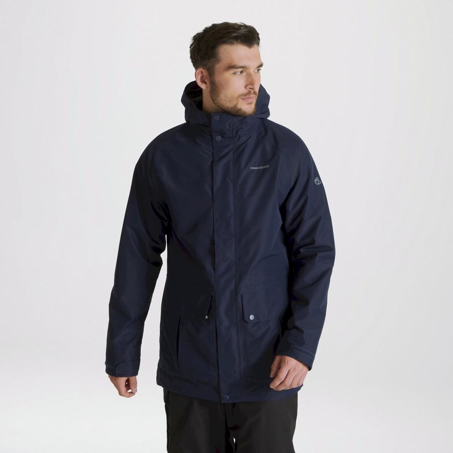 Craghoppers Milford 3 In 1 Men's Jackets Blue Navy | QXC5613SA