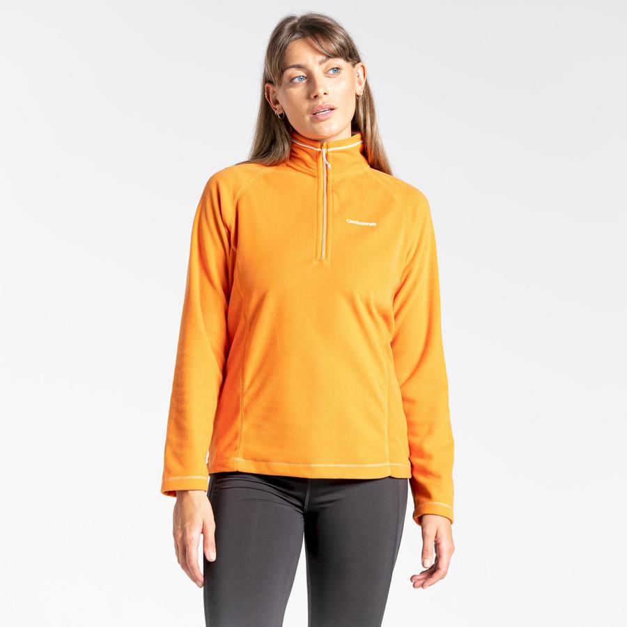 Craghoppers Miska Half Zip Women's Sweaters Orange | DIT1822YP