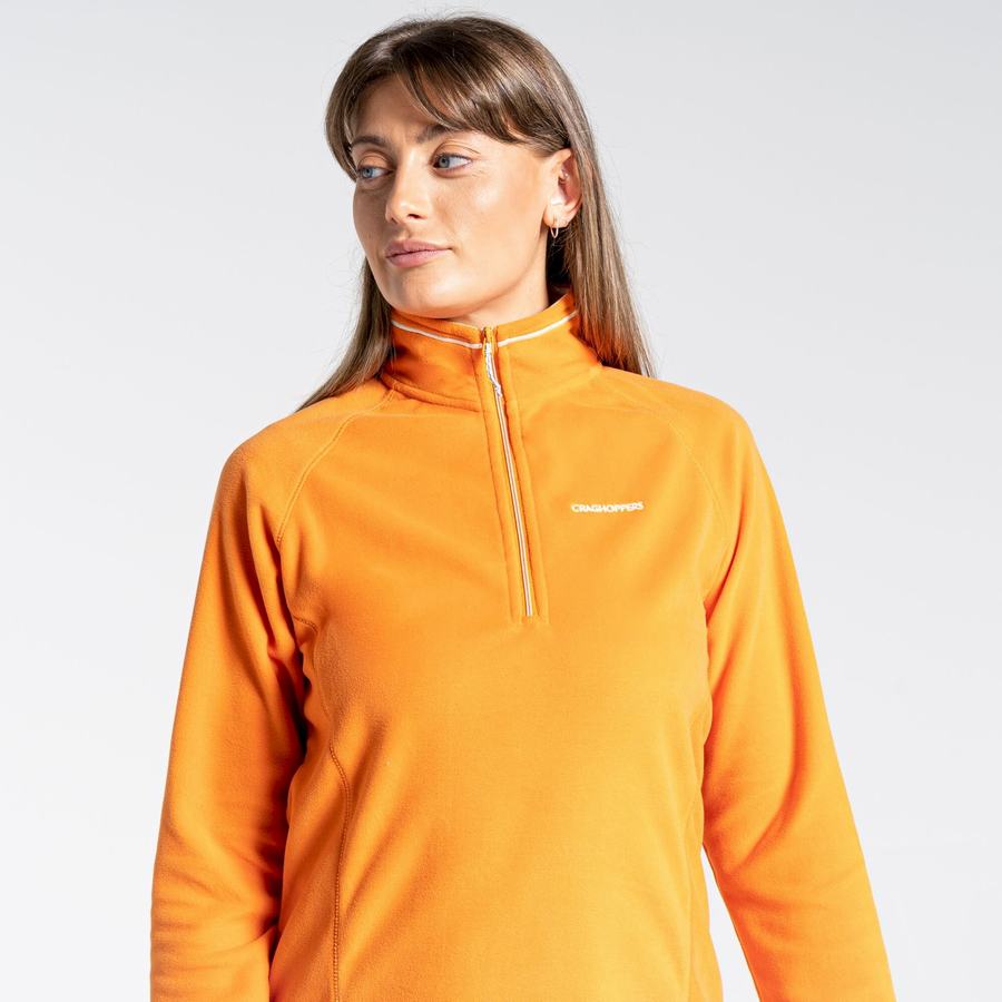 Craghoppers Miska Half Zip Women's Sweaters Orange | DIT1822YP