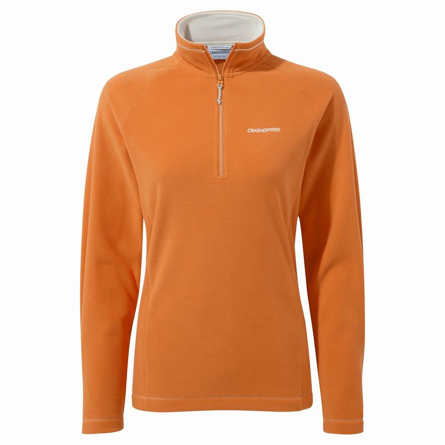 Craghoppers Miska Half Zip Women\'s Sweaters Orange | DIT1822YP