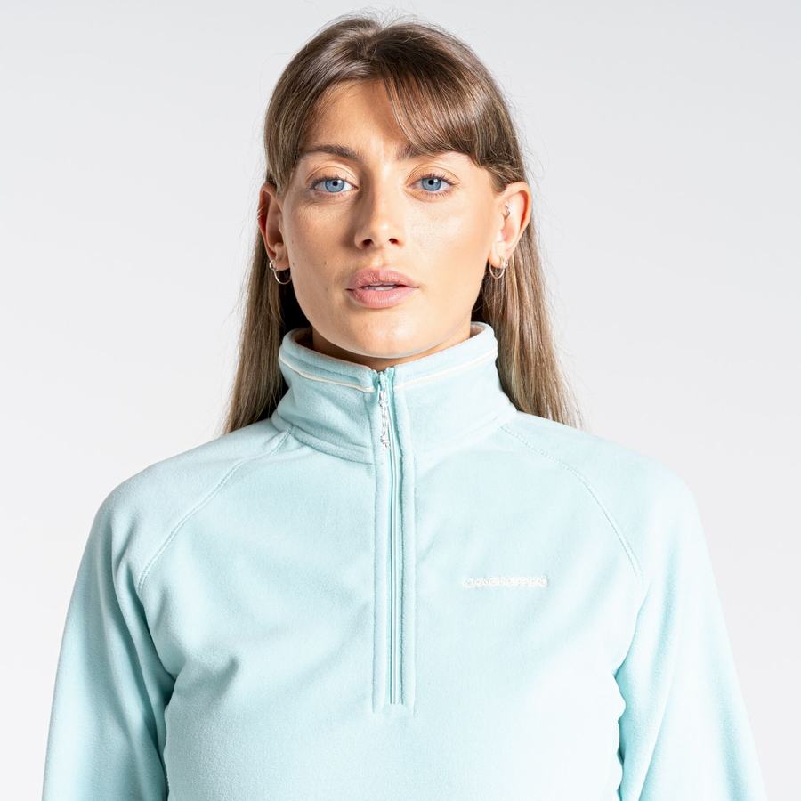 Craghoppers Miska Half Zip Women's Sweaters Green | ONA848QQ