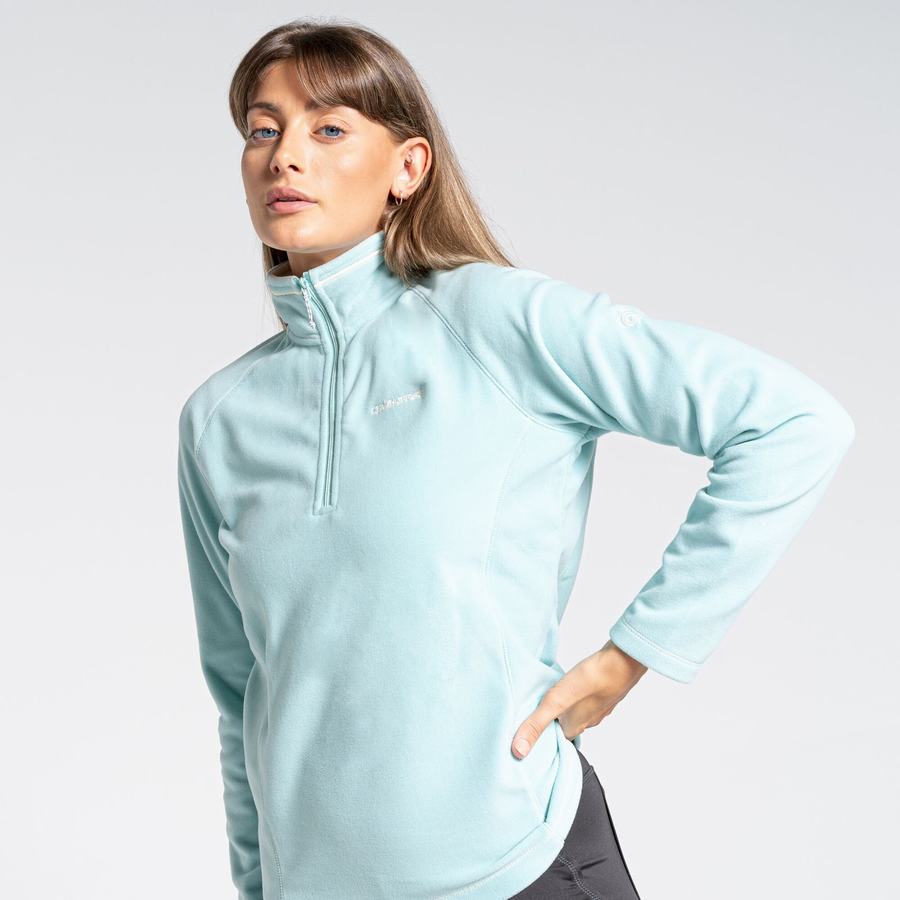 Craghoppers Miska Half Zip Women's Sweaters Green | ONA848QQ