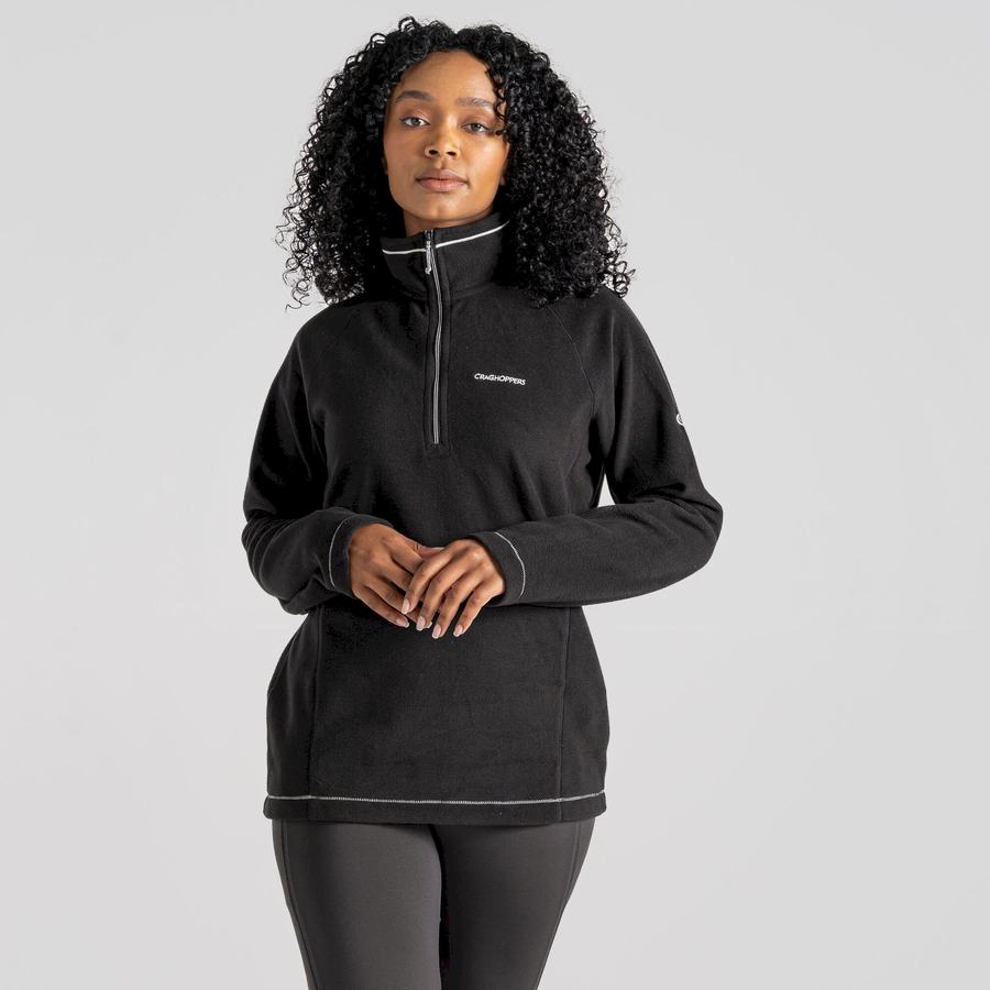 Craghoppers Miska Half Zip Women's Sweaters Black | RCC2030RV