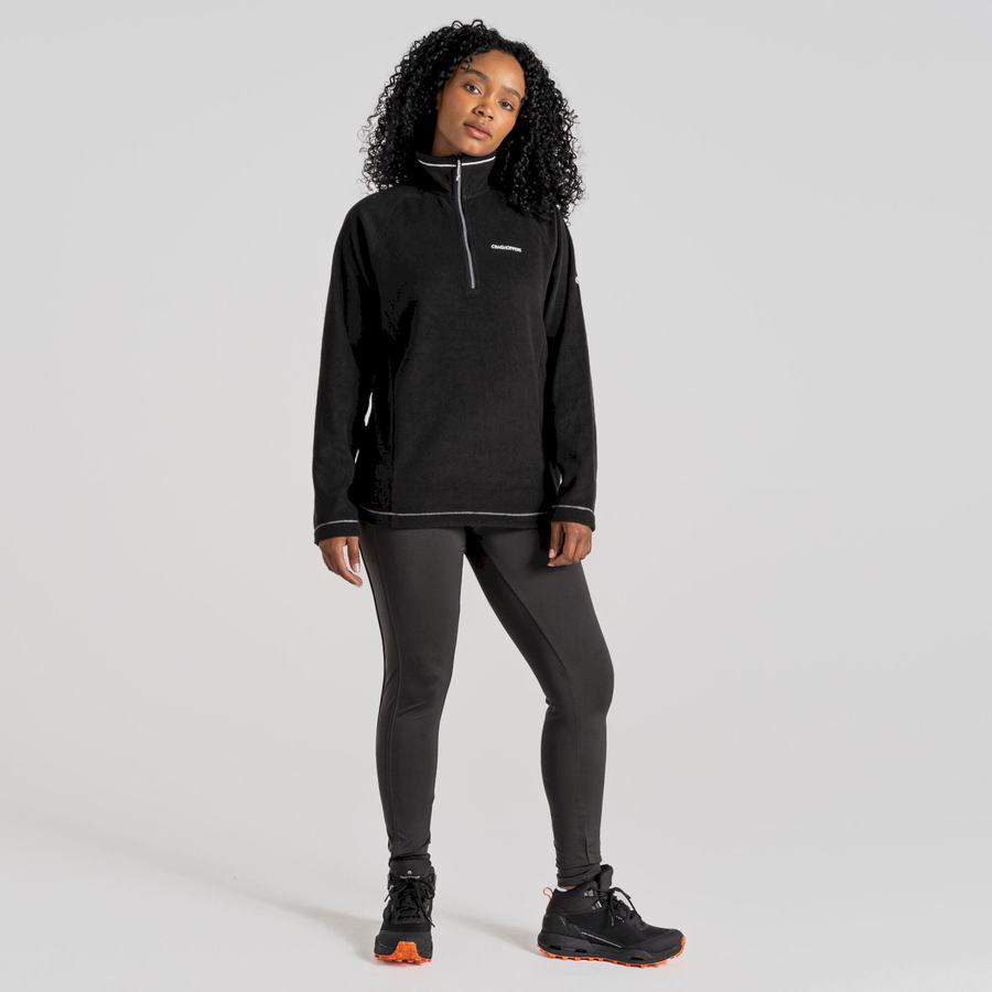 Craghoppers Miska Half Zip Women's Sweaters Black | RCC2030RV