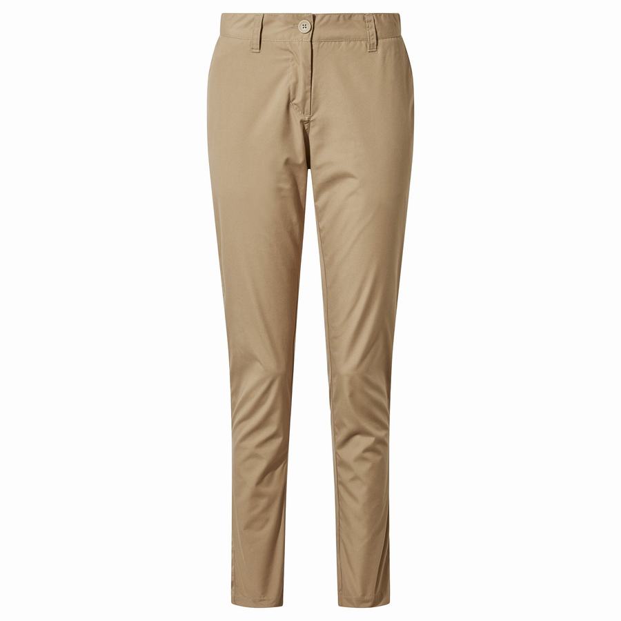 Craghoppers NosiDefence Capella Women's Trousers Dark Khaki | MBP8919SX