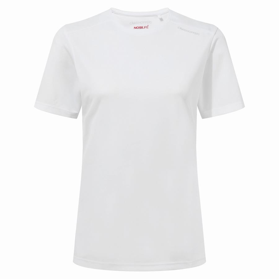 Craghoppers NosiLife Candella Short Sleeved Women's T-Shirts White | SIV2378GC