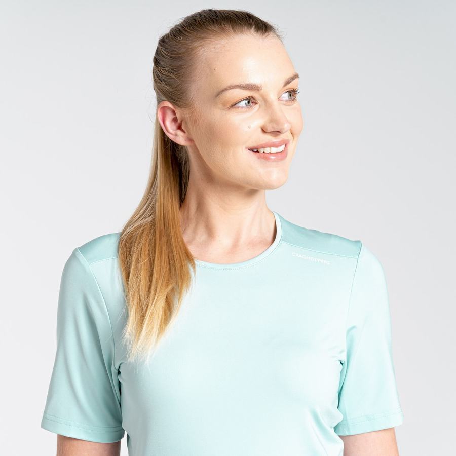 Craghoppers NosiLife Candella Short Sleeved Women's T-Shirts Green | XSY1678DU