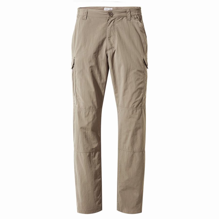 Craghoppers NosiLife Cargo II Men's Trousers Khaki | BYX4094RB