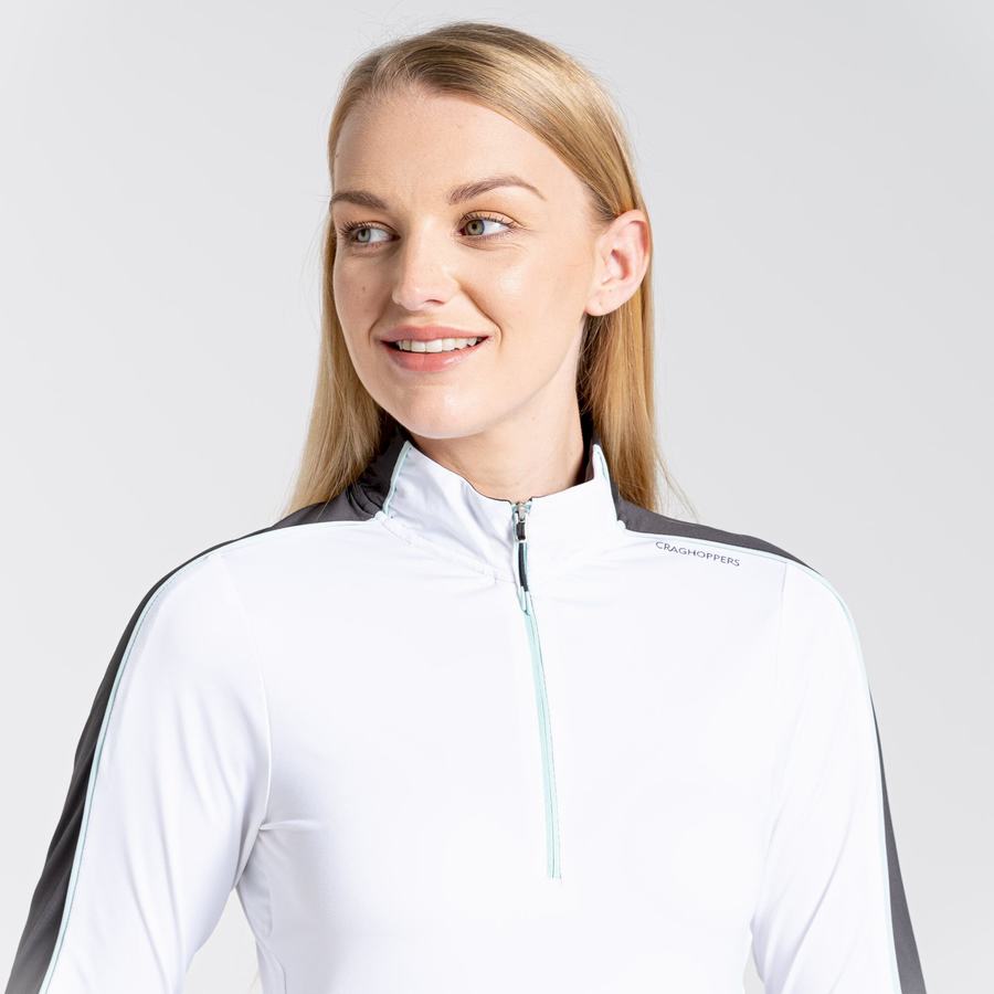 Craghoppers NosiLife Marcella Long Sleeved Women's T-Shirts White | UKE4895JT