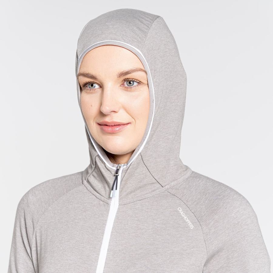 Craghoppers NosiLife Milanta Hooded Women's T-Shirts Grey | CWM4840IM