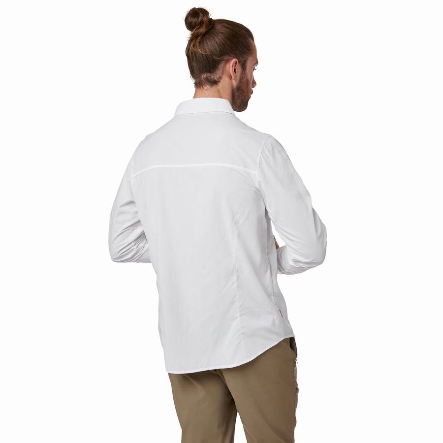 Craghoppers NosiLife Nuoro Long Sleeved Men's Shirts White | SID2553MH