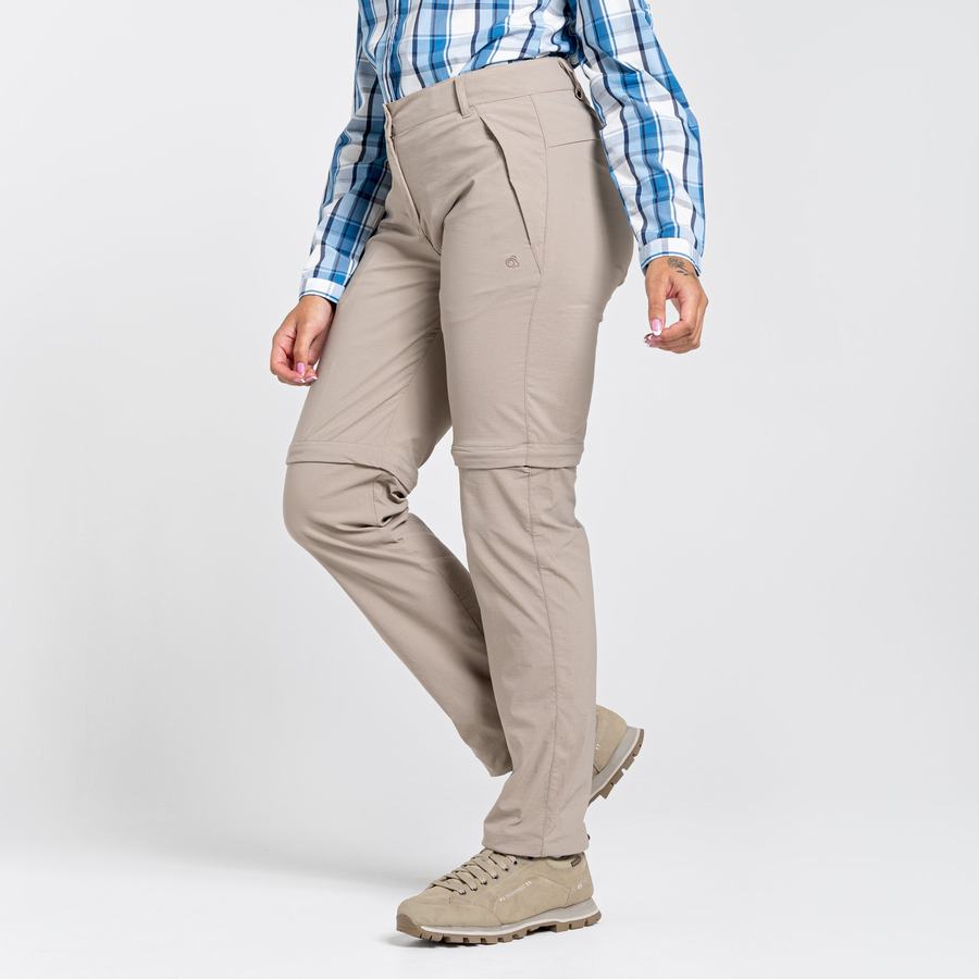 Craghoppers NosiLife Pro II Women's Trousers Light Brown | DAH7573AU