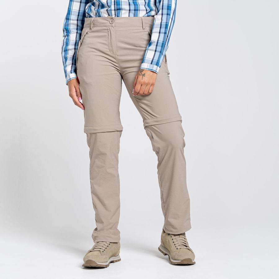 Craghoppers NosiLife Pro II Women\'s Trousers Light Brown | DAH7573AU