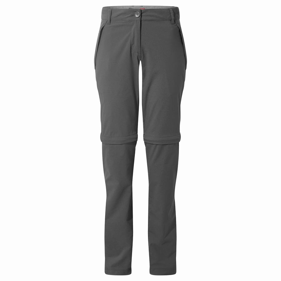 Craghoppers NosiLife Pro II Women's Trousers Grey | FYT3357UL