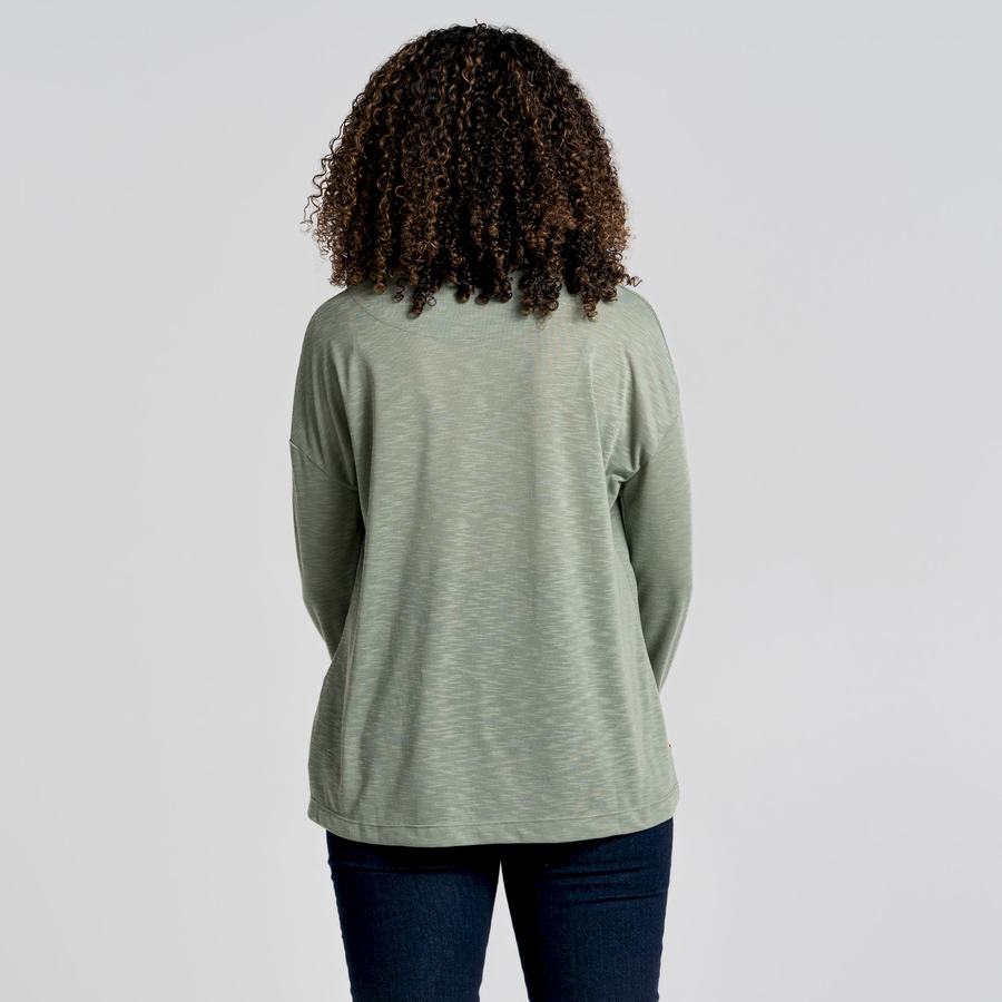 Craghoppers NosiLife Sami Long Sleeved Women's T-Shirts Olive | ROQ780PK