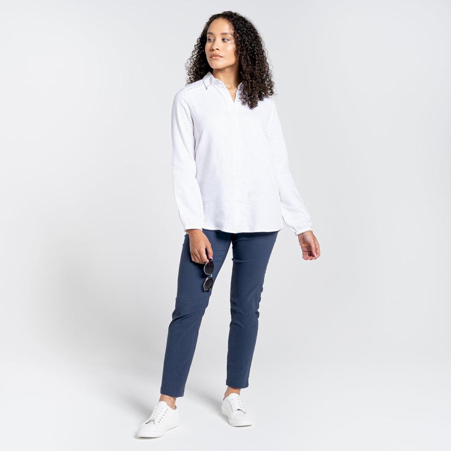 Craghoppers Nosibotanical Bralio Women's Shirts White | MQP4775XA