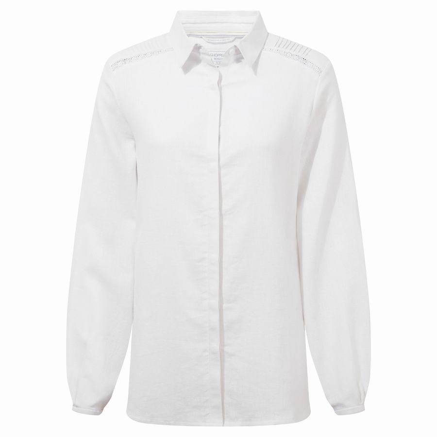 Craghoppers Nosibotanical Bralio Women's Shirts White | MQP4775XA