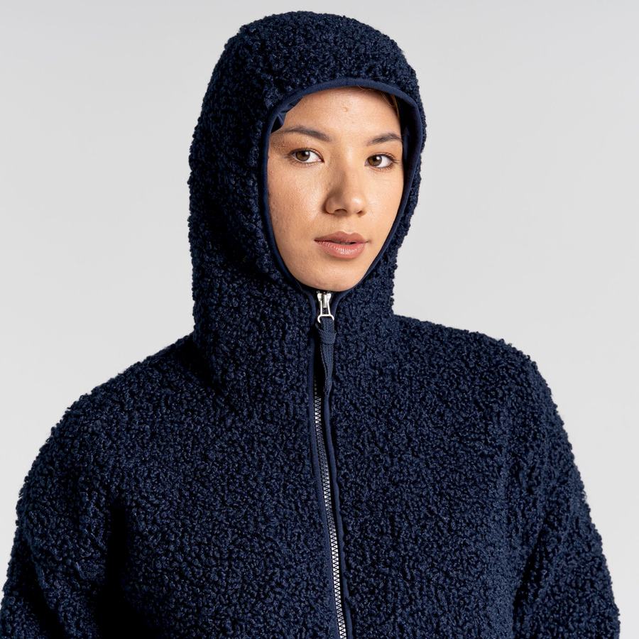 Craghoppers Orlena Hooded Women's Jackets Blue Navy | LDZ5132HK