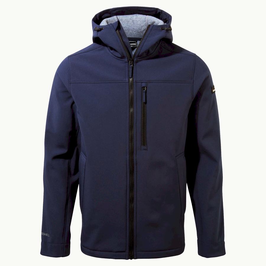 Craghoppers Oswin Insulated Hooded Men's Jackets Blue Navy | GUS1115MF