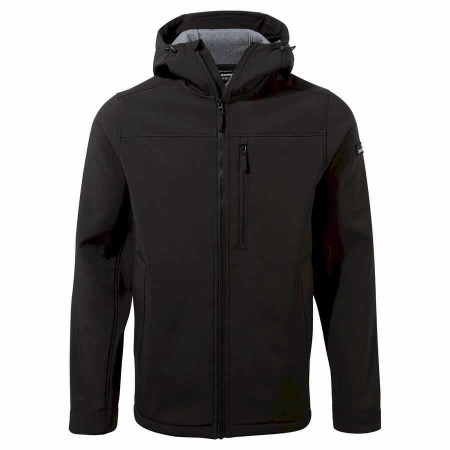 Craghoppers Oswin Insulated Hooded Men's Jackets Black | WHN5696XO