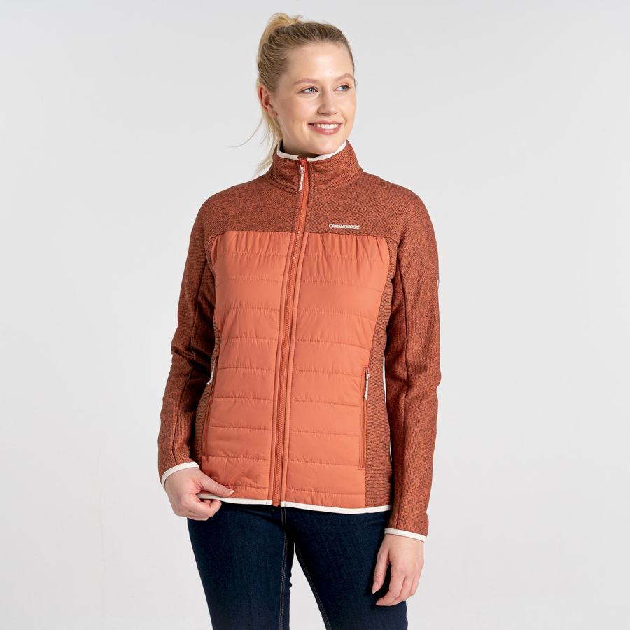 Craghoppers Regina Hybrid Women's Jackets Brown | JWM407ZR