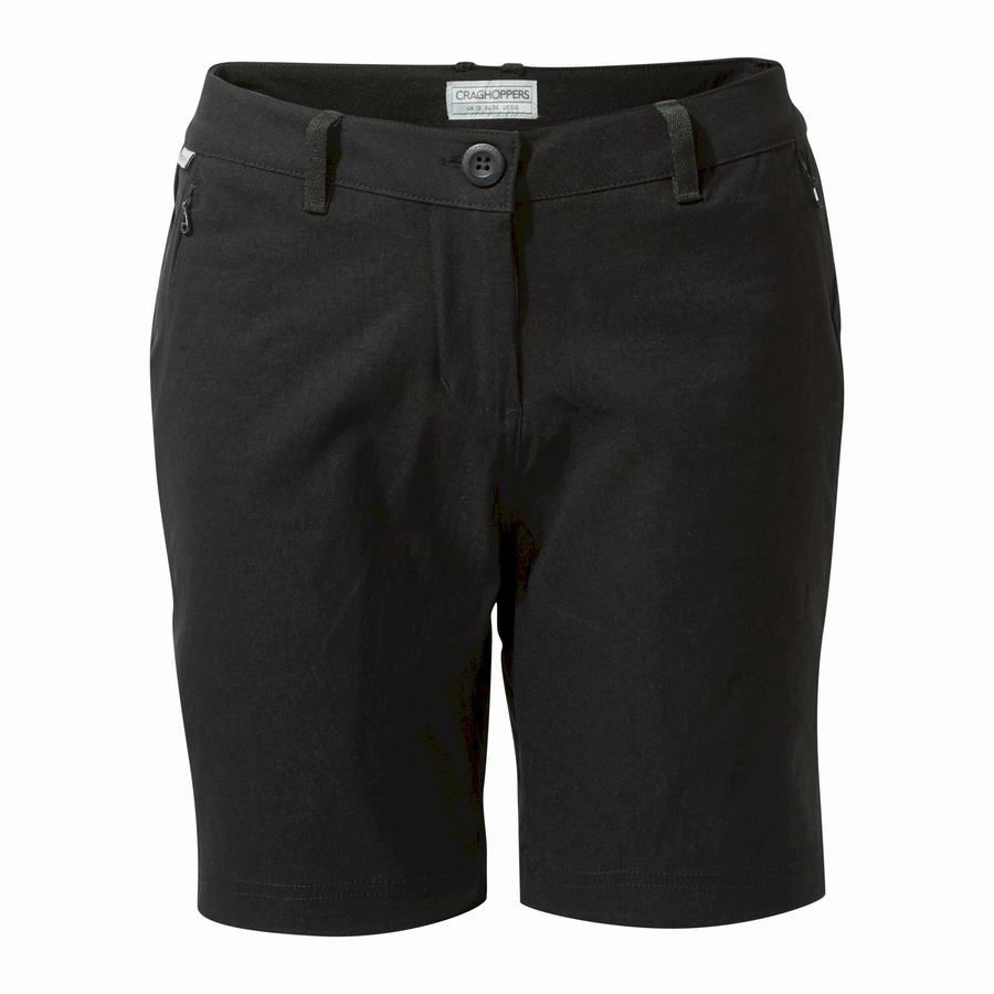 Craghoppers Stretch Kiwi Pro III Women's Shorts Black | EFX5391TC