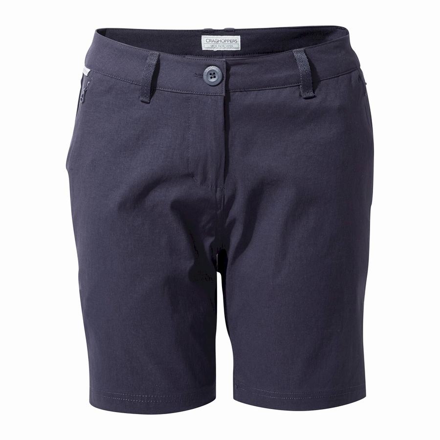 Craghoppers Stretch Kiwi Pro III Women's Shorts Navy | PLV8076ZC