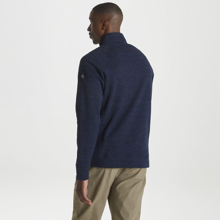 Craghoppers Stromer Half Men's Sweaters Blue Navy | QJZ2432UA