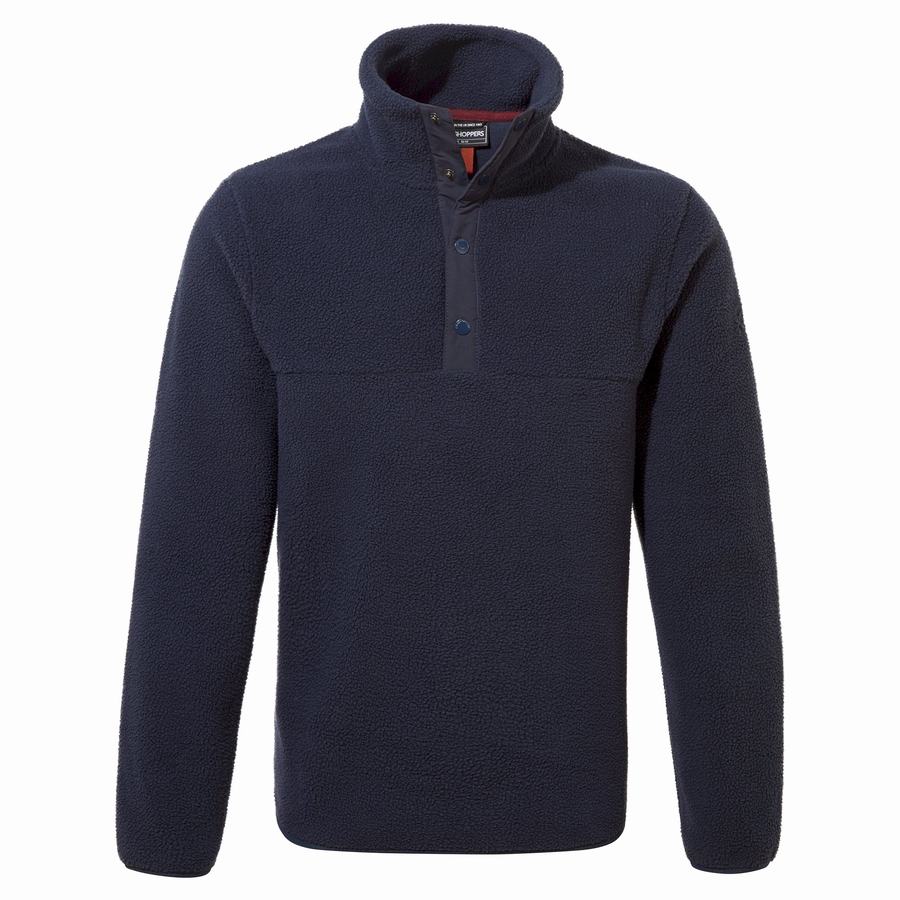 Craghoppers Sulivan Overhead Men\'s Sweaters Blue Navy | VDY1756QO