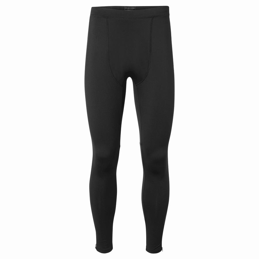 Craghoppers Thermo Men's Trousers Black | HKI9351UY