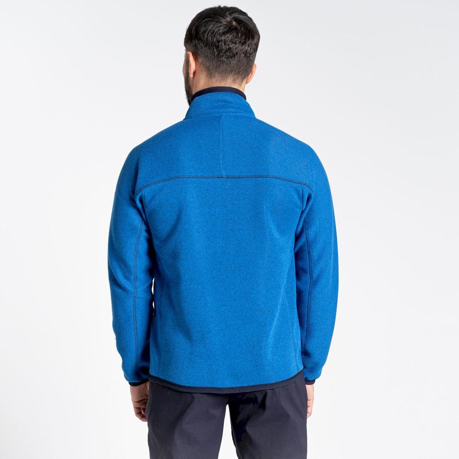 Craghoppers Torney Half Zip Men's Sweaters Blue | RHH7645LM