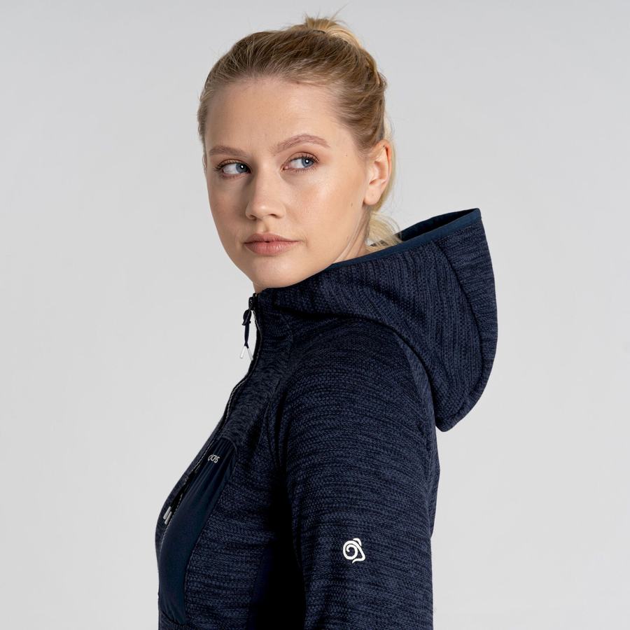 Craghoppers Trina Hooded Women's Jackets Blue Navy | QFR3014KM