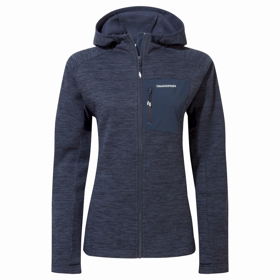 Craghoppers Trina Hooded Women\'s Jackets Blue Navy | QFR3014KM