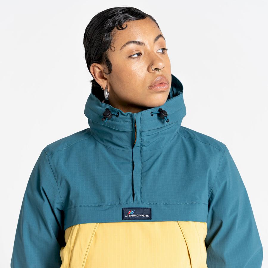 Craghoppers Waterproof Anderson Cagoule Women's Jackets Green Yellow | JYX1100TV