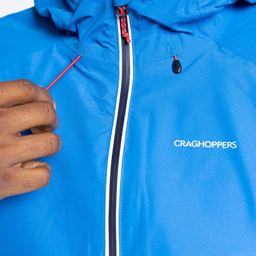 Craghoppers Waterproof Atlas Men's Jackets Blue Navy | LVU3647DQ