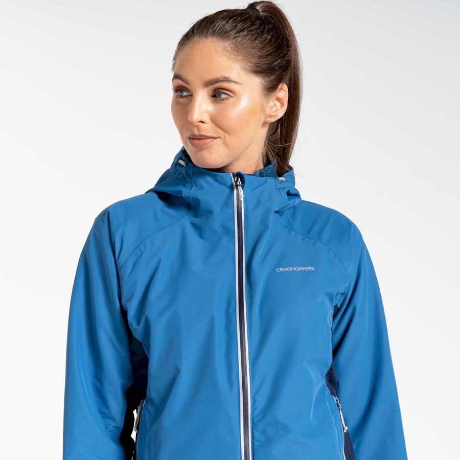 Craghoppers Waterproof Atlas Women's Jackets Blue Navy | GBO4857CO