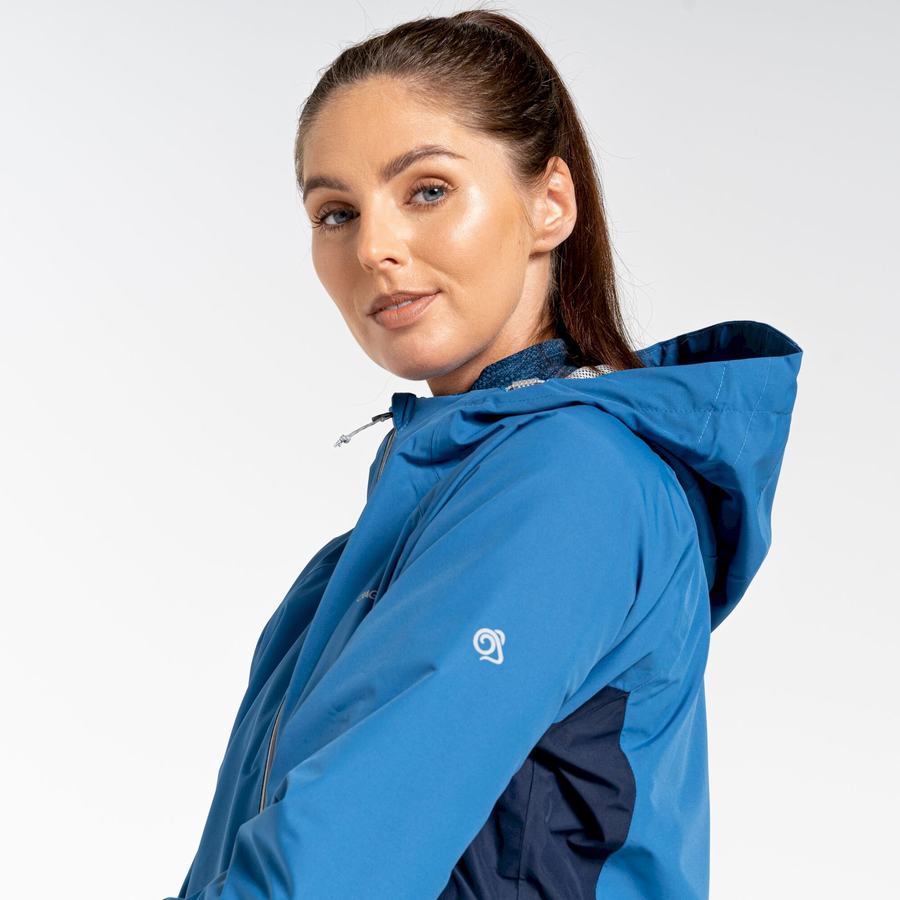 Craghoppers Waterproof Atlas Women's Jackets Blue Navy | GBO4857CO