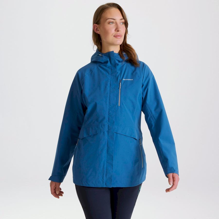 Craghoppers Waterproof Caldbeck Women's Jackets Blue | XGX289ZR