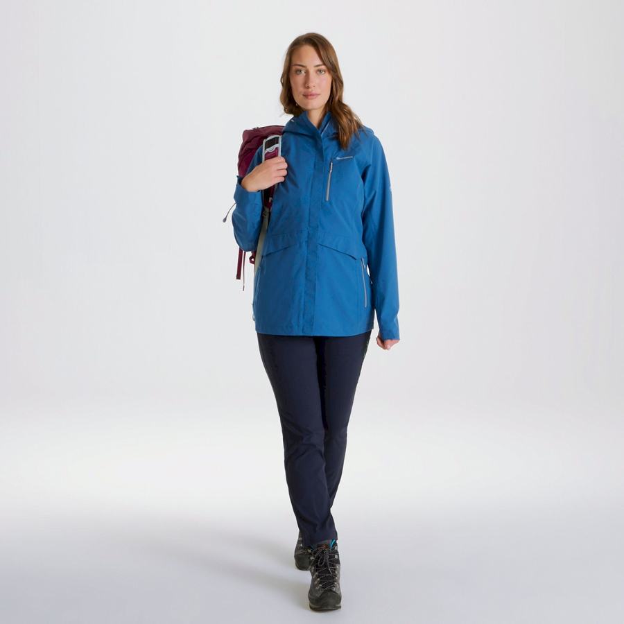 Craghoppers Waterproof Caldbeck Women's Jackets Blue | XGX289ZR