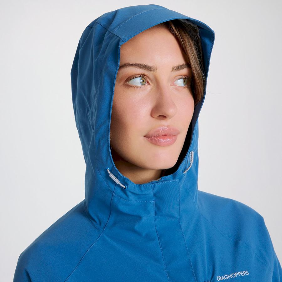 Craghoppers Waterproof Caldbeck Women's Jackets Blue | XGX289ZR