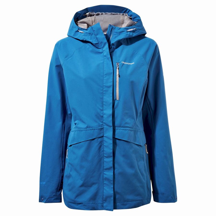 Craghoppers Waterproof Caldbeck Women\'s Jackets Blue | XGX289ZR