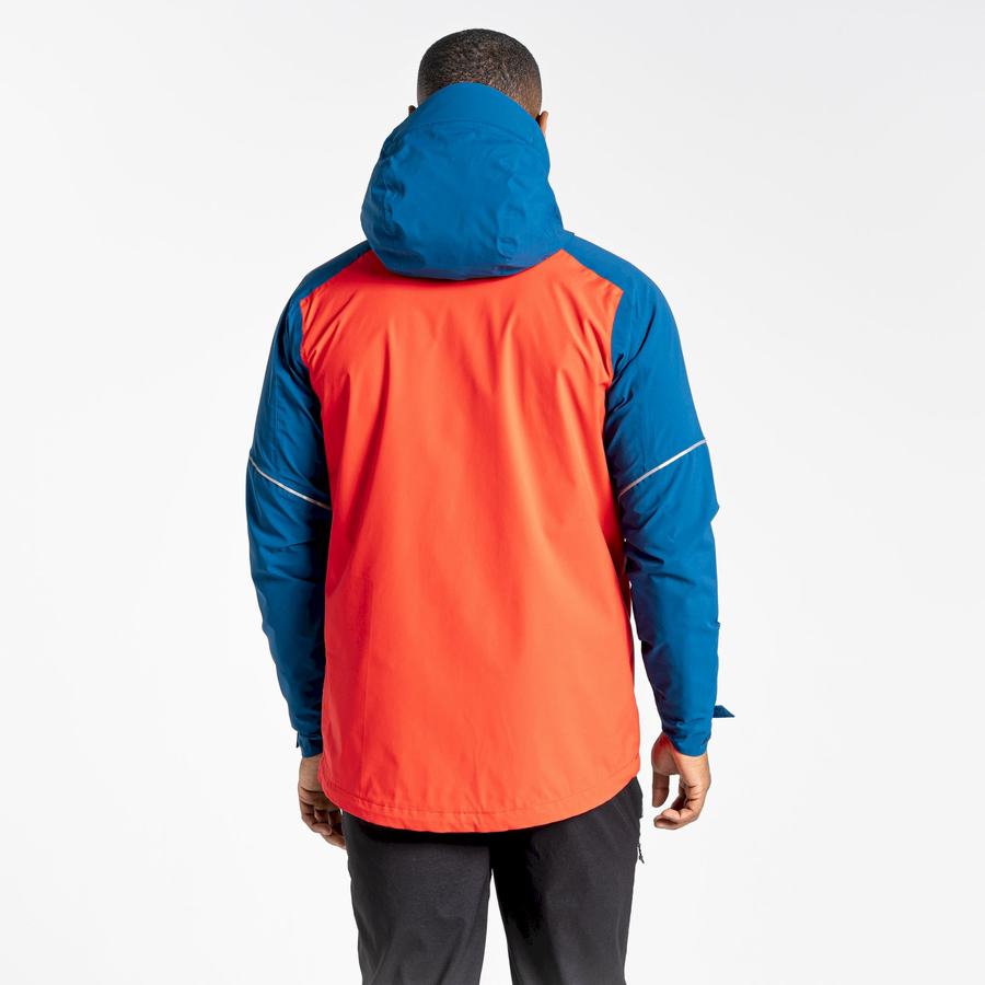 Craghoppers Waterproof Dynamic Men's Jackets Navy Blue Orange Red | BCC9416LT