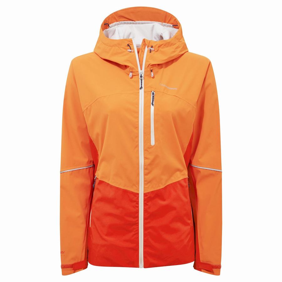 Craghoppers Waterproof Dynamic Women\'s Jackets Orange | IYS449VX