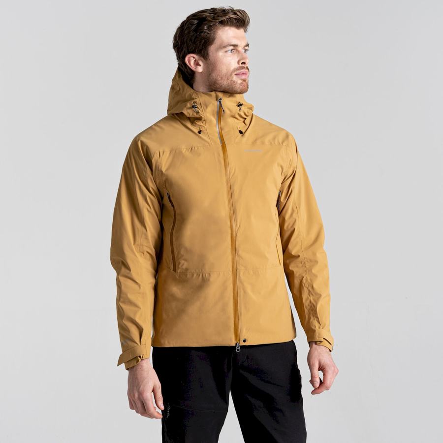 Craghoppers Waterproof Gryffin Men's Jackets Yellow | FWF8447FX