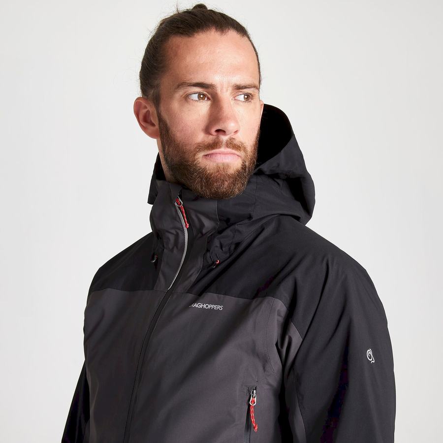 Craghoppers Waterproof Gryffin Men's Jackets Black | GPX5080ZM