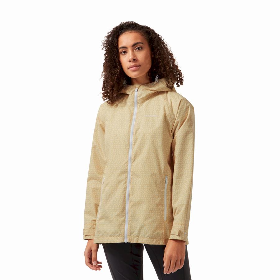 Craghoppers Waterproof Laurel Women's Jackets Yellow | BPV9166DQ