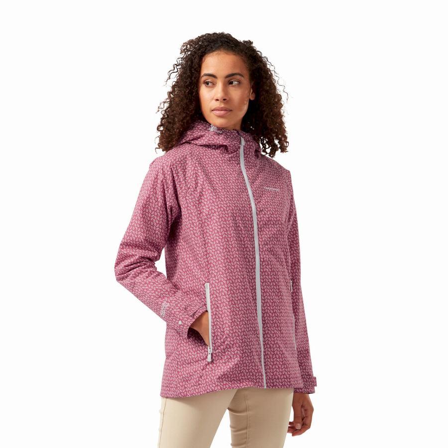 Craghoppers Waterproof Laurel Women's Jackets Pink | XDY7659JM