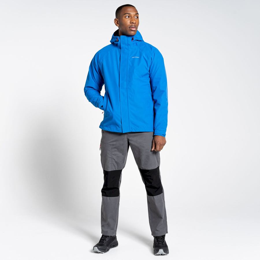 Craghoppers Waterproof Orion Men's Jackets Blue | MIC3677YW